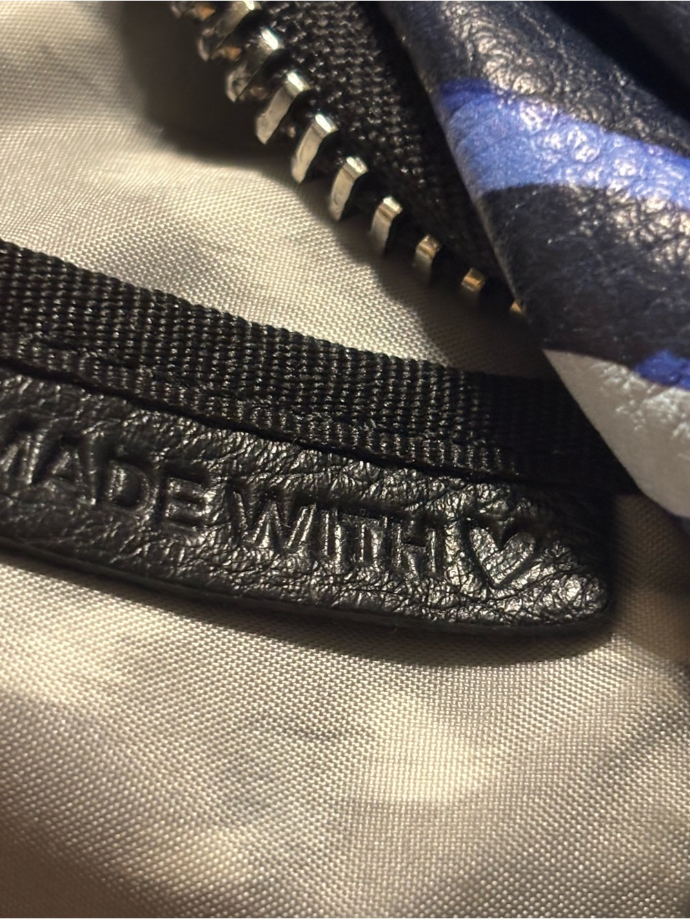 Aimee Kestenberg Blue and Black Zebra Print Leather CrossbodyTamitha - Picture 4 of 16